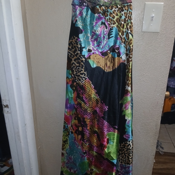 Niki Lavis Vibrant Multicolor Prom Dress - Picture 2 of 7